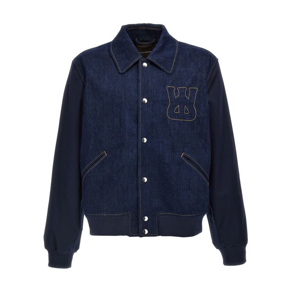 WALES BONNER Blue Cotton Denim Men's Jacket